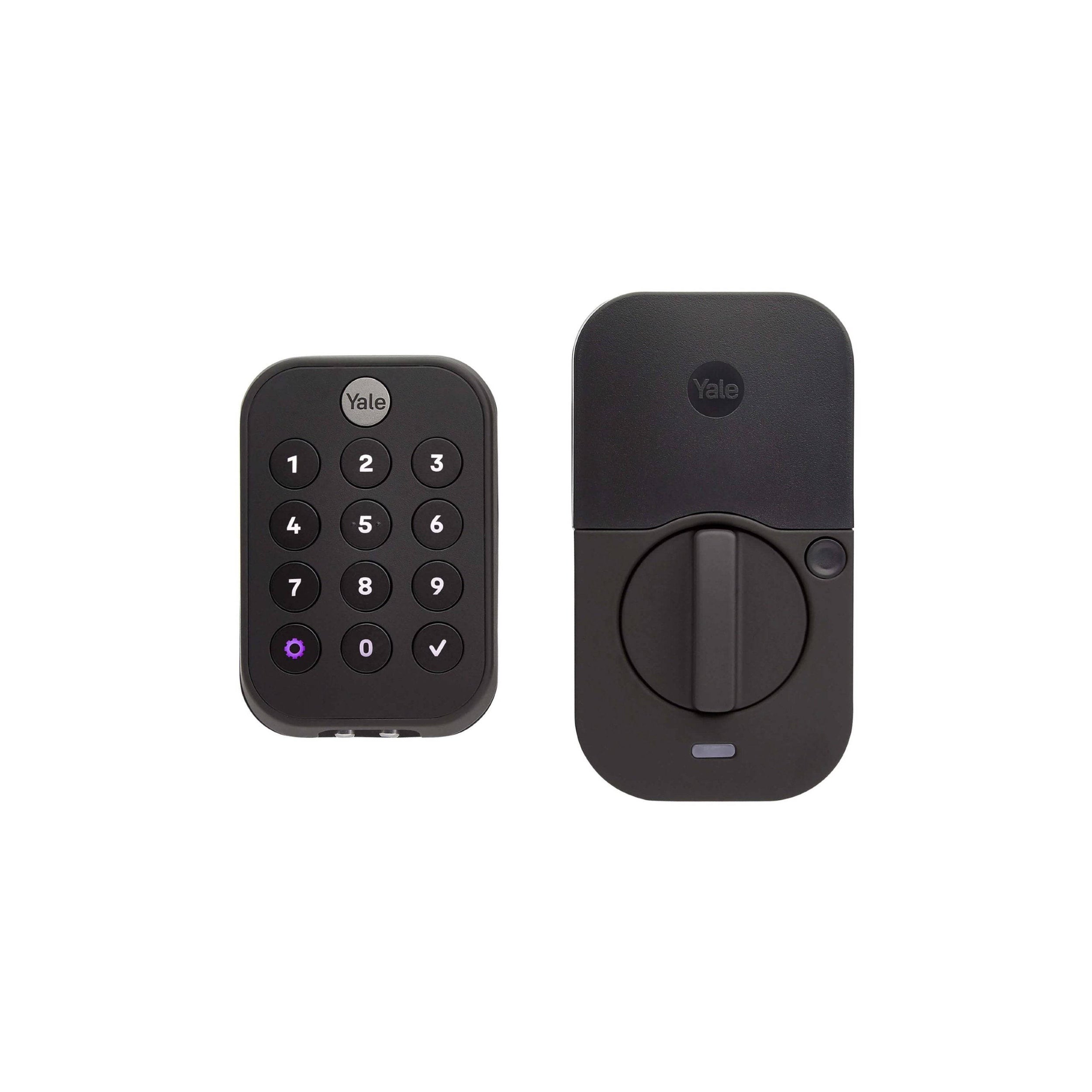 Yale Assure Lock 2 Key-Free Push Buttons with Wi-Fi in Black Suede